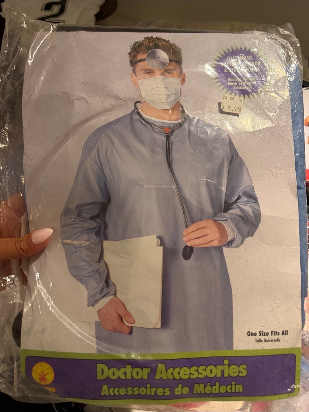 Doctor Accessories Medical Lab Coat Jacket - Light Blue